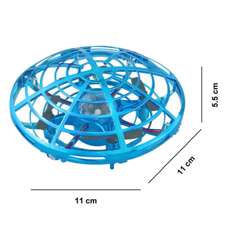 Colorful Lights 5 Induction Quadcopter UFO Mini Drone, Colour: Red