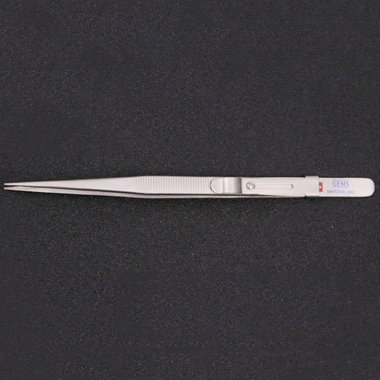 Non-Slip Diamond Tweezers Jewelry Tweezers Elastic Stainless Steel Gem Diamond Clips Durable Tools Tweezers With Slot and Lock