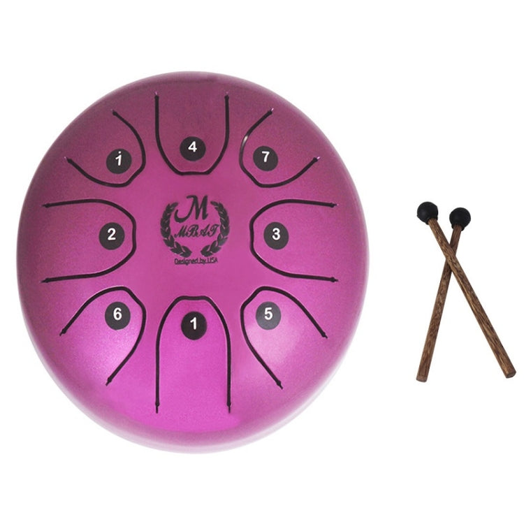 MEIBEITE 5.5-Inch C-Tune Sanskrit Drum Steel Tongue Empty  Worry-Free Drum(Purple)