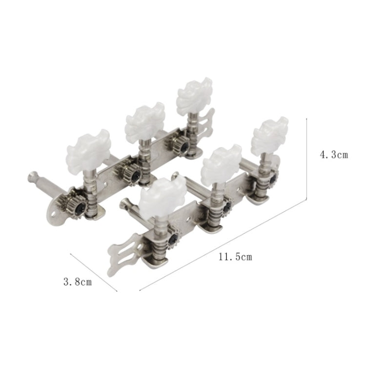 Guitar Knob Gear Type Snap Pegs Alloy Base Knobs(Y-05)