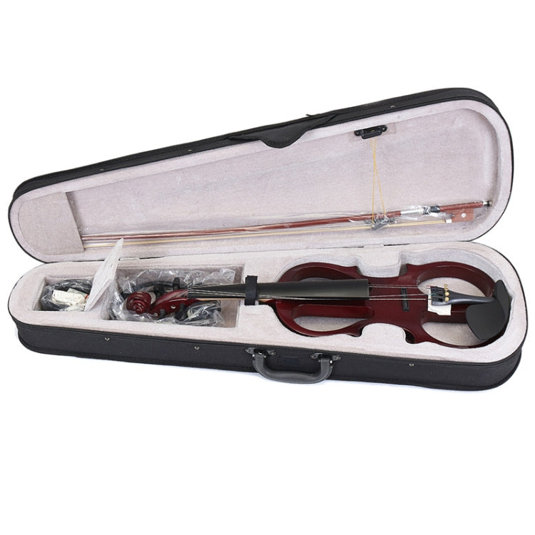 YS030 4 / 4 Wooden Manual Electronic Violin for Beginners, with Bag(White)
