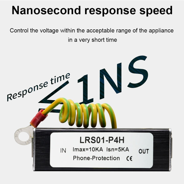 RJ11 Network Surge Protector Thunder Preventer Arrester Telephone Surge Protection Device SPD Security Equipment