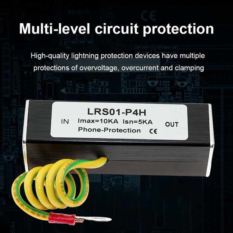 RJ11 Network Surge Protector Thunder Preventer Arrester Telephone Surge Protection Device SPD Security Equipment