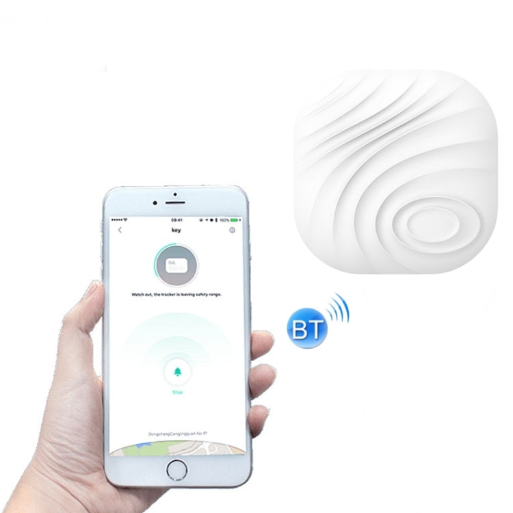 NUT F7X Smart Anti-Lost Device Bluetooth Two-Way Alarm Mobile Phone Key Wallet Anti-Lost Device( White)