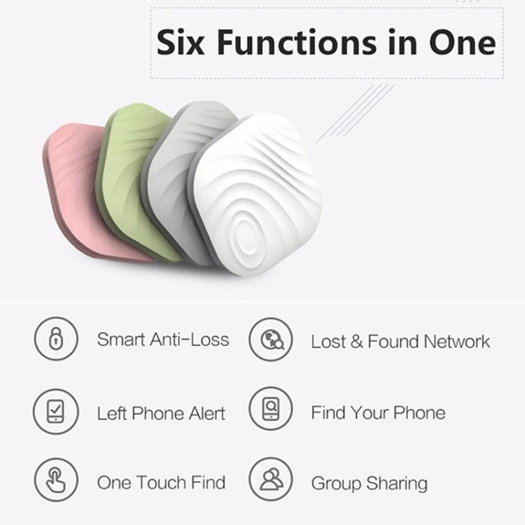 NUT F7X Smart Anti-Lost Device Bluetooth Two-Way Alarm Mobile Phone Key Wallet Anti-Lost Device(Gray)