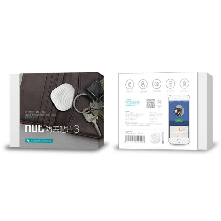 NUT F7X Smart Anti-Lost Device Bluetooth Two-Way Alarm Mobile Phone Key Wallet Anti-Lost Device( White)