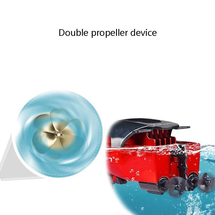 Children Mini Wireless Electric Speedboat Model Boat Simulation Remote Control Toy Boat(Blue)