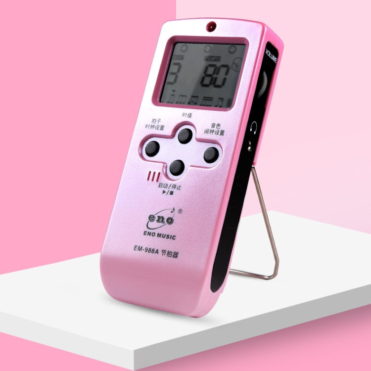 ENO EM-988A Electronic Vocal Rechargeable Metronome For Piano/Guitar/Drum/Guzheng/Violin(Pink)