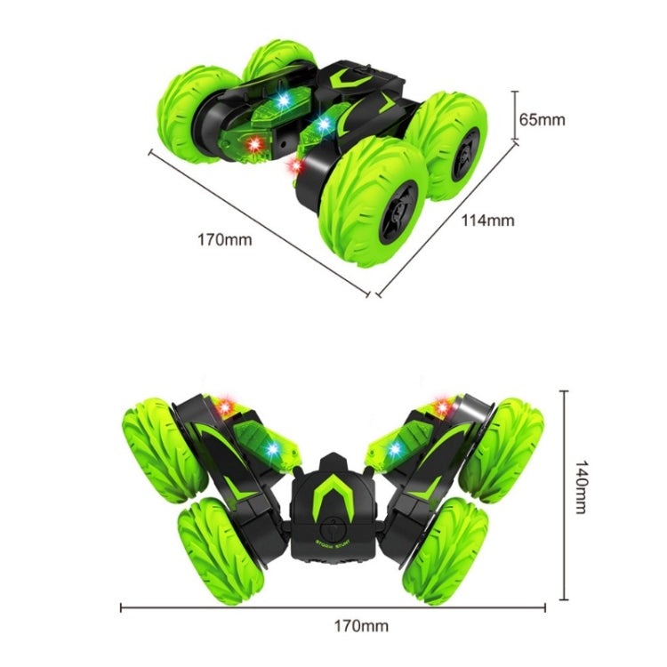 Double-Sided 360-Degree Lighting Stunt Car Climbing And Rolling Remote Control Off-Road Vehicle(Black Orange)