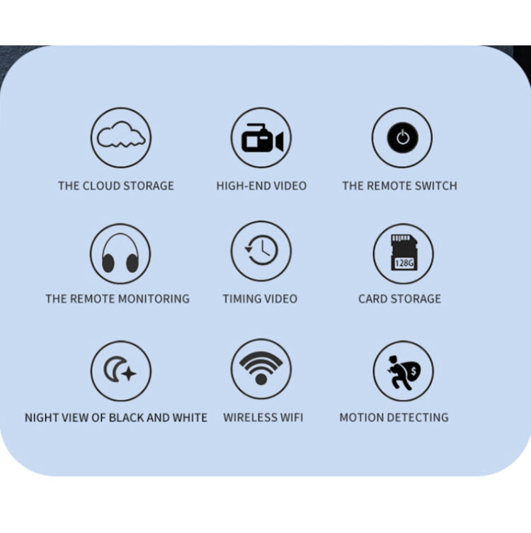 A12 Mini 1080P 5GHz Wireless WiFi Security Camera Night Vision Remote Home Small Surveillance Camera(Matte Black)