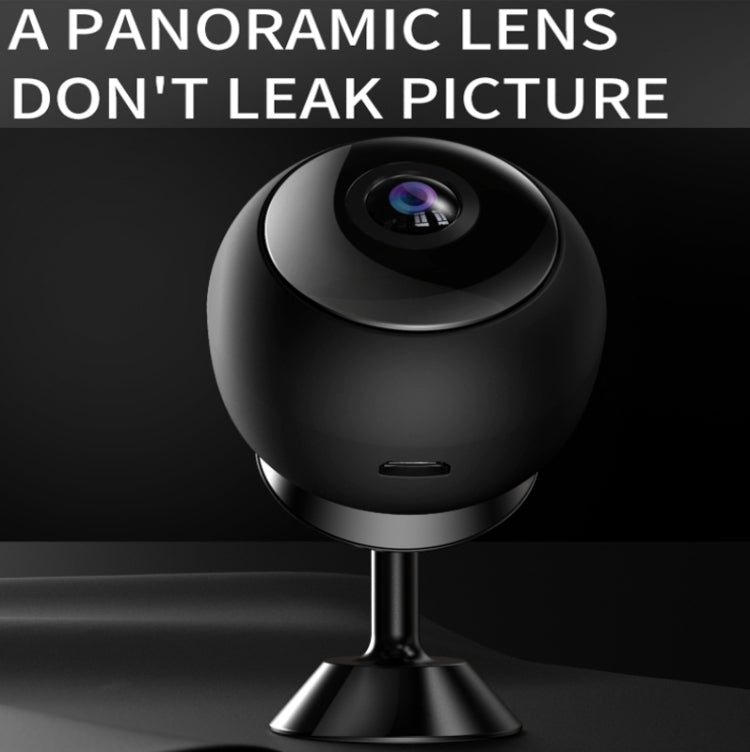 A12 Mini 1080P 5GHz Wireless WiFi Security Camera Night Vision Remote Home Small Surveillance Camera(Matte Black)