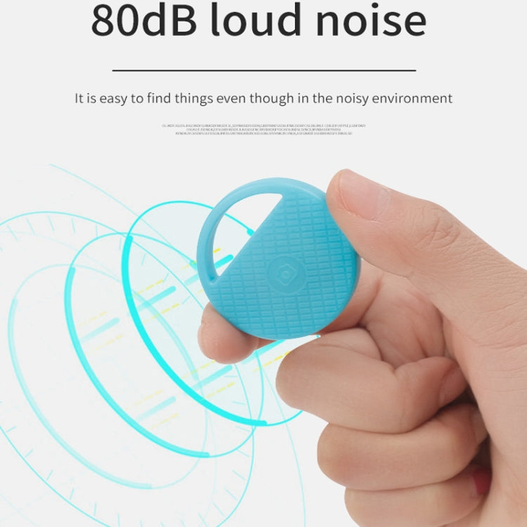 HYC-S9 2 PCS Round Bluetooth Object Finder Mobile Phone Tracking Locator Anti-Lost Two-Way Alarm(Green)