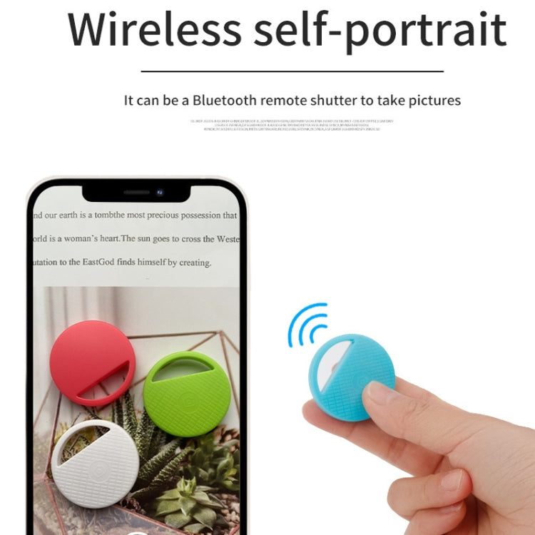 HYC-S9 2 PCS Round Bluetooth Object Finder Mobile Phone Tracking Locator Anti-Lost Two-Way Alarm(Green)