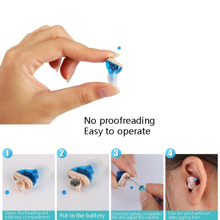 ZDC-901A Hearing Aid Sound Amplifier Digital Smart Denoising Hearing Aid(Red)