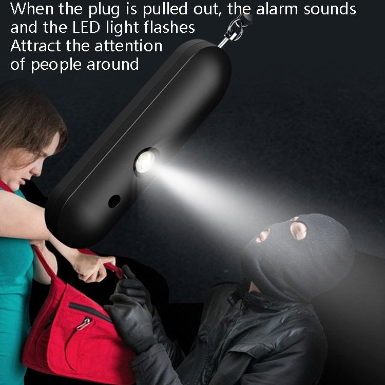 AF-2001 130dB Personal Alarm IP56 Waterproof Keychain Double Speaker High Scorpion Anti-Wolf Alarm(Black)