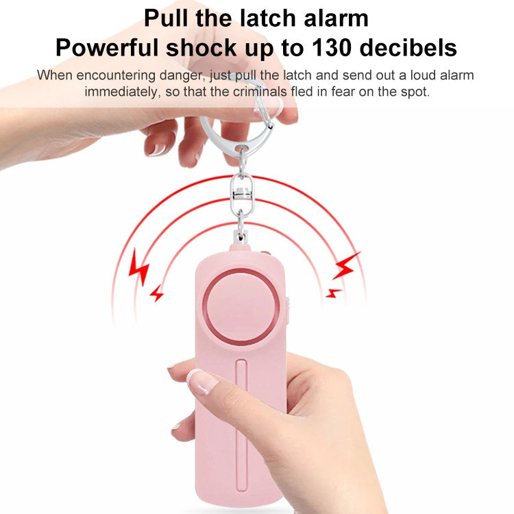 AF-9400 130dB Personal Alarm Pull Ring Women Self-Defense Keychain Alarm (Baby Blue)