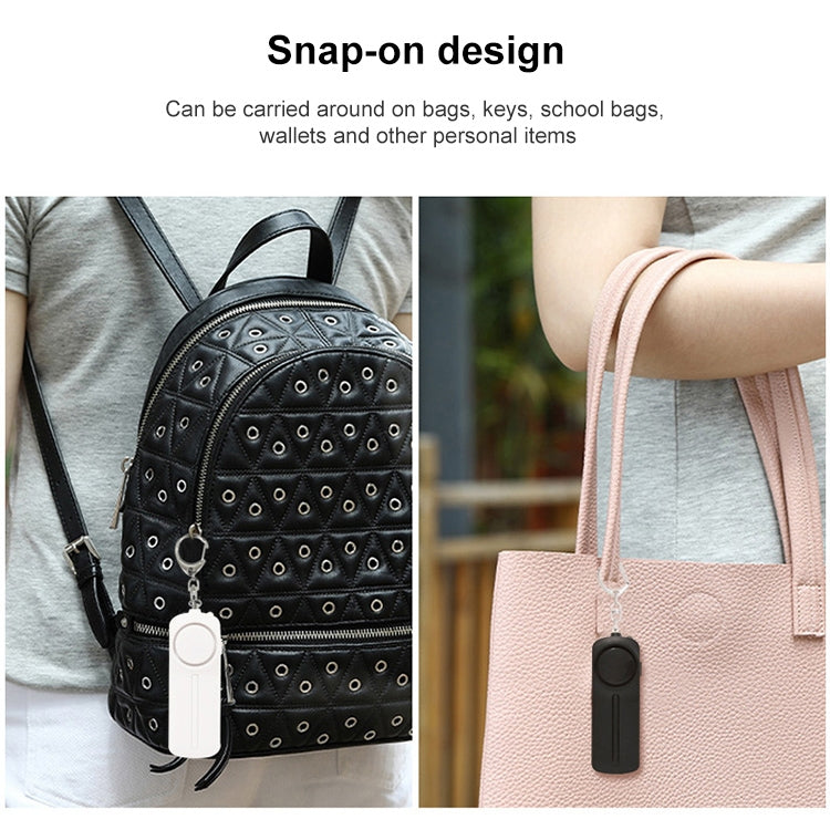 AF-9400 130dB Personal Alarm Pull Ring Women Self-Defense Keychain Alarm (Purple)