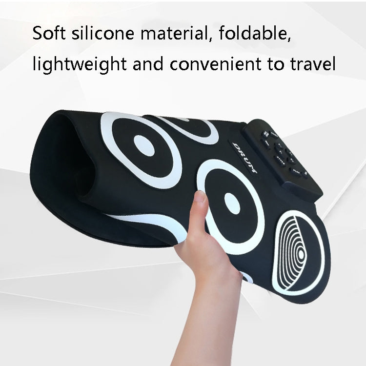 Silicone Folding Portable Hand-Rolled Drum DTX Game Strike Board(G800 Yellow)