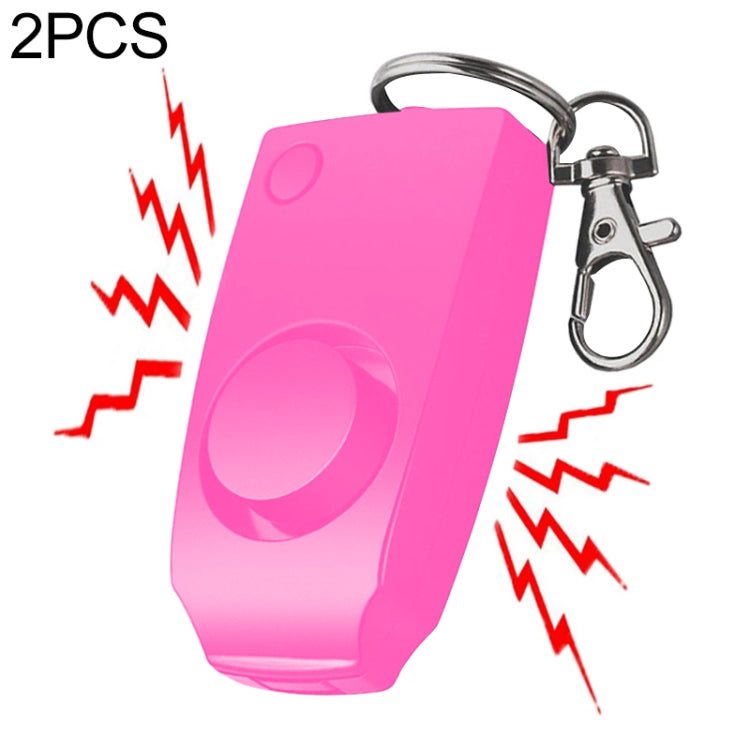 YY701 2 PCS Women Personal Safety Protection Alarm Emergency Alarm For The Elderly & Children(Pink)
