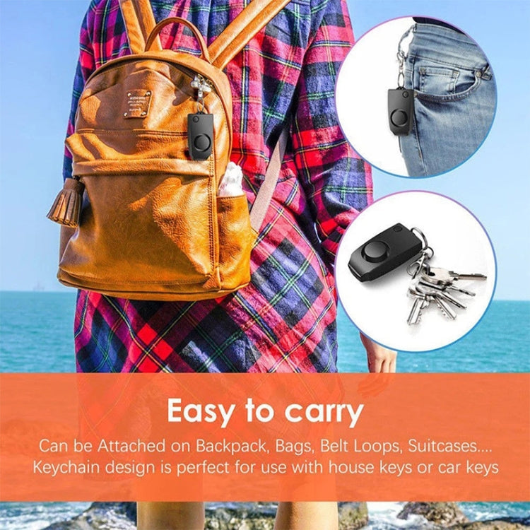 YY701 2 PCS Women Personal Safety Protection Alarm Emergency Alarm For The Elderly & Children(Pink)