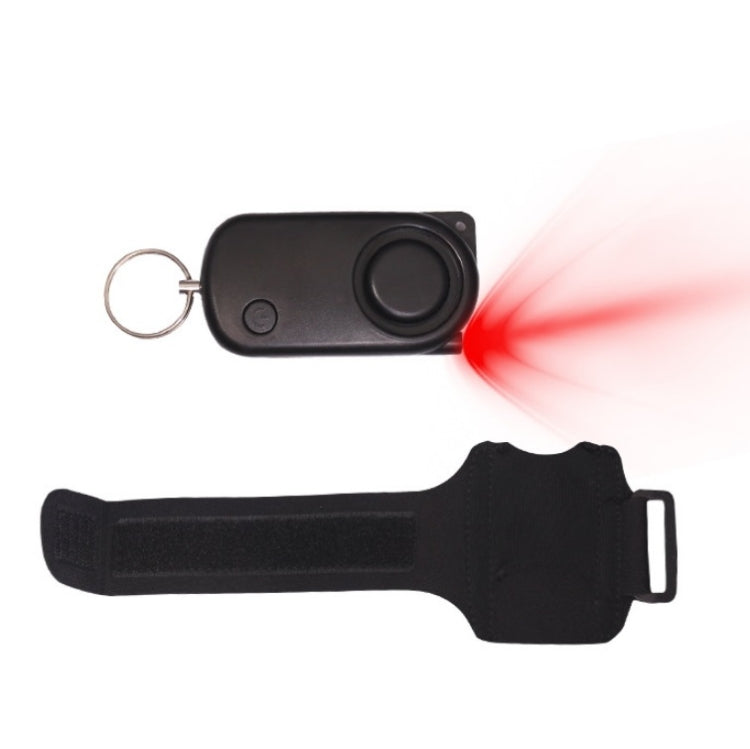 PLAPIE YY-705 120dB Outdoor Sports Runner Personal Alarm(Black+Conventional Wristband)