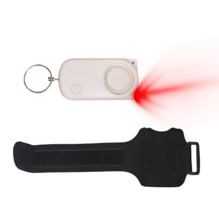 PLAPIE YY-705 120dB Outdoor Sports Runner Personal Alarm(White+Conventional Wristband)