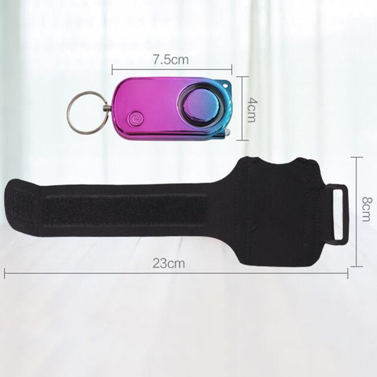 PLAPIE YY-705 120dB Outdoor Sports Runner Personal Alarm(White+Conventional Wristband)