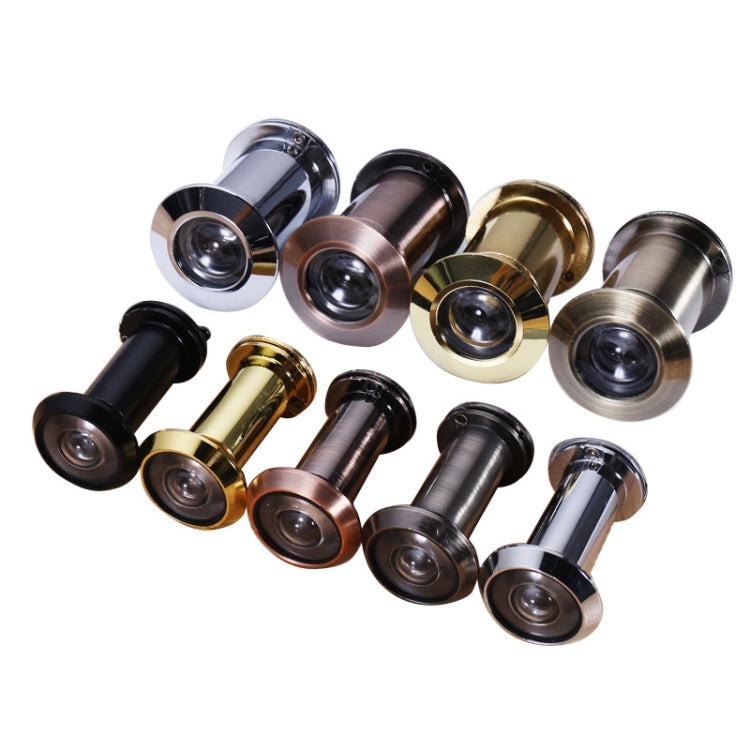 2 PCS Security Door Cat Eye HD Glass Lens 200 Degrees Wide-Angle Anti-Tiny Hotel Door Eye, Specification: 16mm Bright Gold