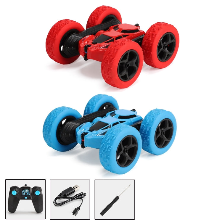 2.4G Remote Control Drift Roll Double-sided Stunt Car With Lights(Red)