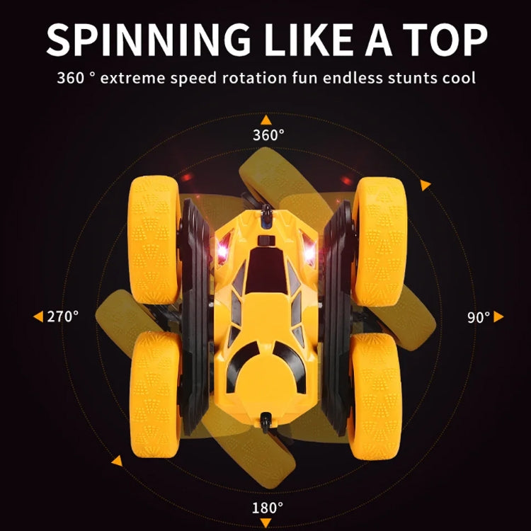 2.4G Remote Control Drift Roll Double-sided Stunt Car With Lights(Red)