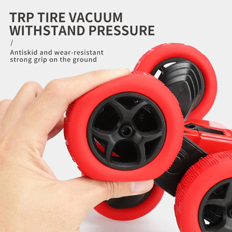 2.4G Remote Control Drift Roll Double-sided Stunt Car With Lights(Red)