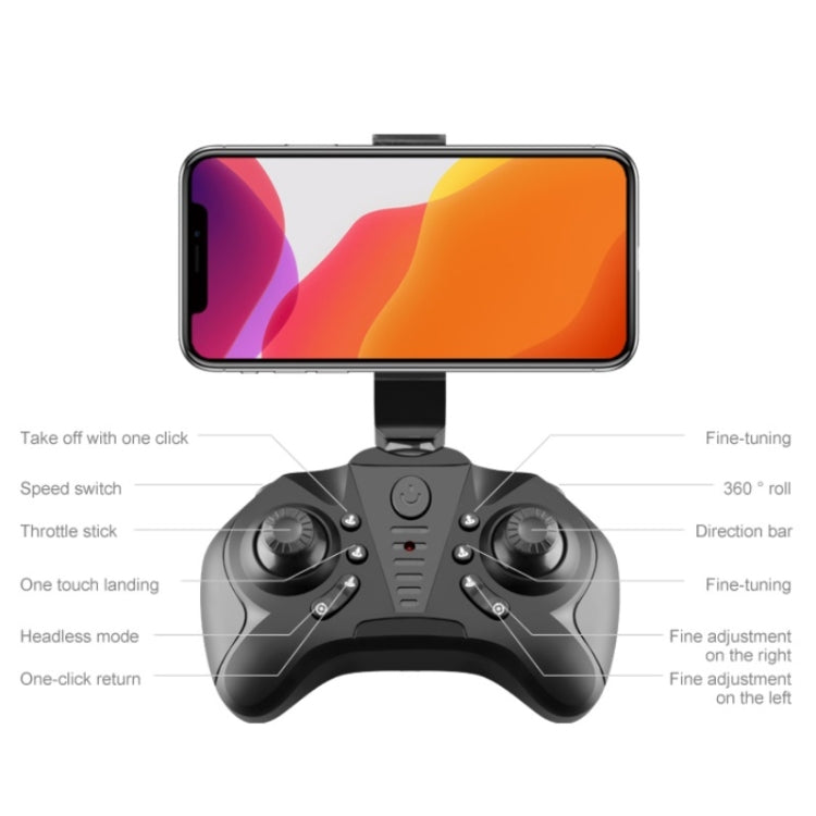 YLR/C S66 Mini Folding Remote Control Drone High-Definition Aerial Photography Quadcopter, Colour: Standard Without Camera (Gray)