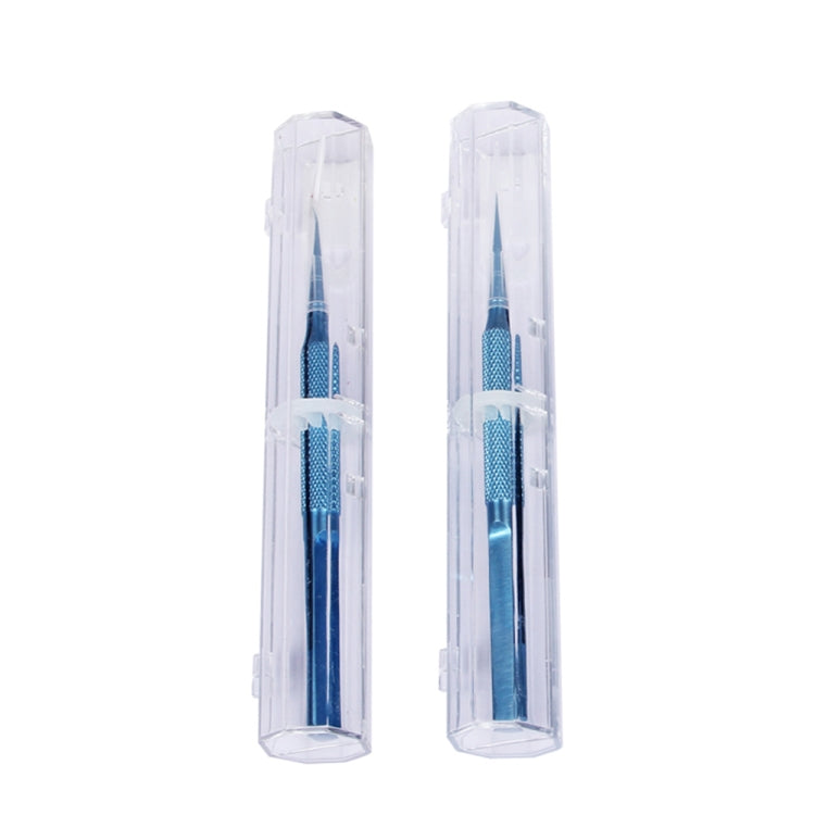 Kaisi Titanium Alloy Tweezers Repair Fingerprint Fly Line Phone Motherboard Precise Antimagnetic Electronics Tweezers(Straight BT-11)