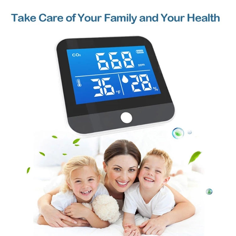 DM306C CO2 Concentration Detector Carbon Dioxide Detection Analyzer Multifunctional Air Quality Monitor