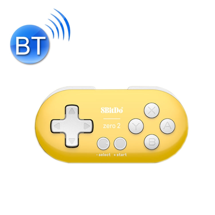 8Bitdo Zero2 Wireless Bluetooth Mini Handle For Switch / Windows / Android / MacOS / Steam / Respeberr(Yellow)