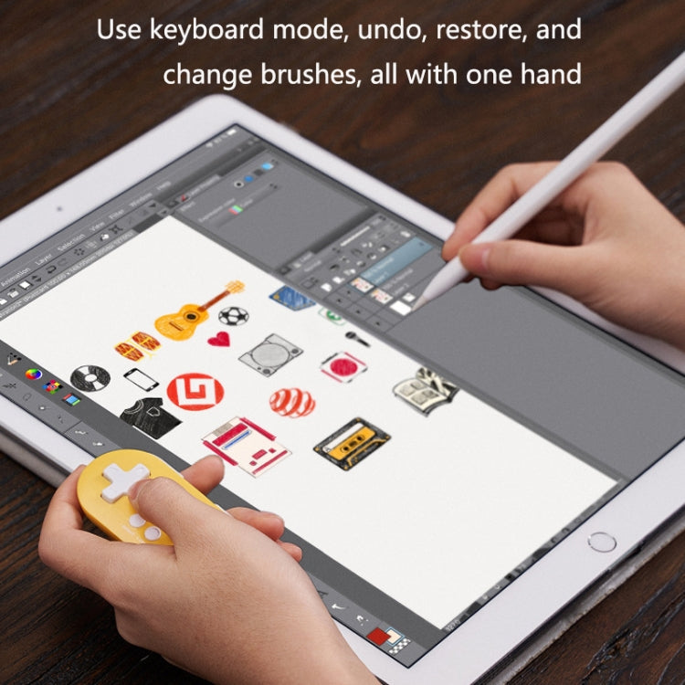 8Bitdo Zero2 Wireless Bluetooth Mini Handle For Switch / Windows / Android / MacOS / Steam / Respeberr(Yellow)