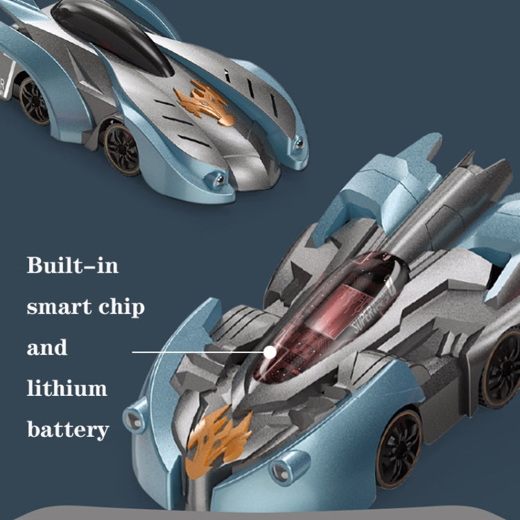 Remote Control Wall Climbing Car Mini Electric Remote Control Car Children Toy(Red Flame Watch RC Edition)