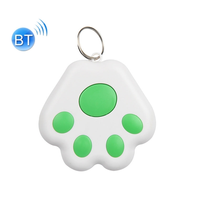 2 PCS HYC-09 Dog Paw Bluetooth Anti-Lost Device Pet Tracking Locator Keychain Smart Search Two-Way Alarm(Green)
