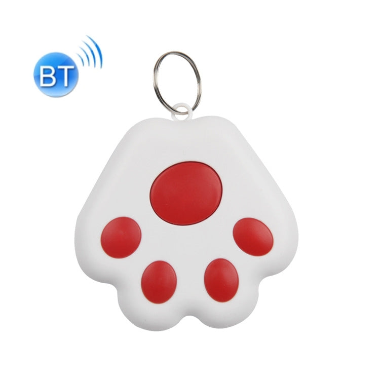 2 PCS HYC-09 Dog Paw Bluetooth Anti-Lost Device Pet Tracking Locator Keychain Smart Search Two-Way Alarm(Red)