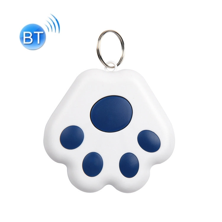 2 PCS HYC-09 Dog Paw Bluetooth Anti-Lost Device Pet Tracking Locator Keychain Smart Search Two-Way Alarm(Dark Blue)