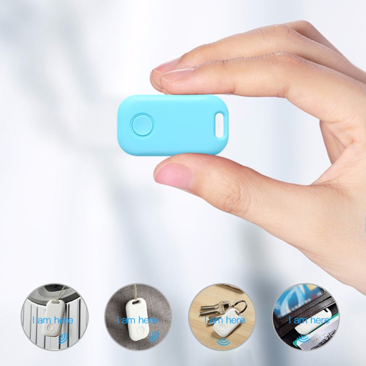 2 PCS S6 Square Bluetooth Anti-Lost Device Key Luggage Tracking Device Two-Way Alarm(Blue)