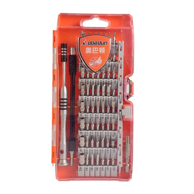 Obadun 9800 58 in 1 Screwdriver Set Manual CRV Batch Mobile Phone Disassembly Glasses Repair Tool(Orange)