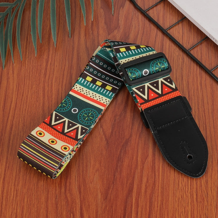 3 PCS Printed Ukulele Guitar Strap, Length: 85-135cm(National Style)