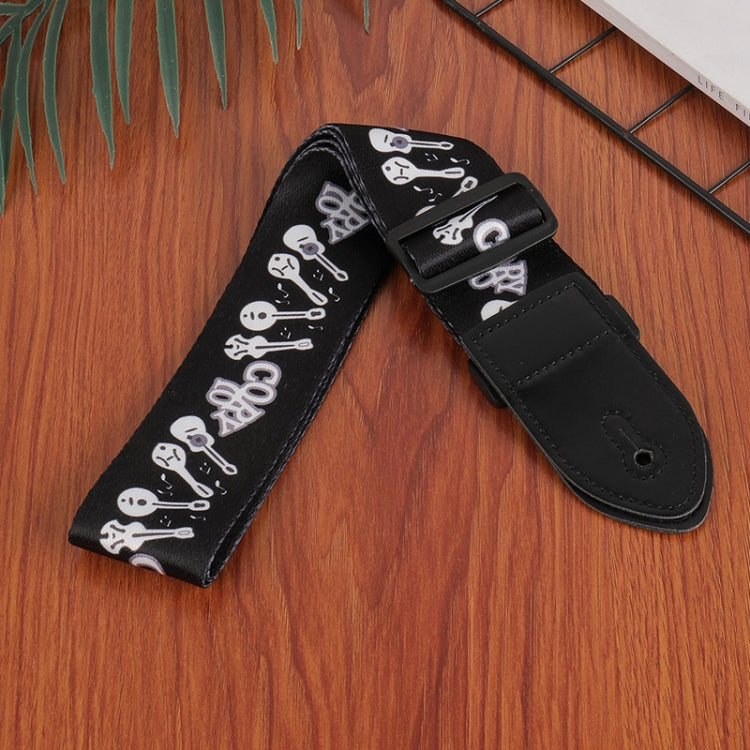 3 PCS Printed Ukulele Guitar Strap, Length: 85-135cm(Cartoon)