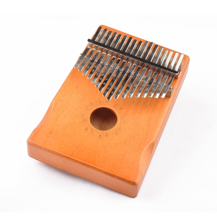 17-Tone Thumb Piano Kalimba Beginners Introduction Finger Piano, Colour: Yellow