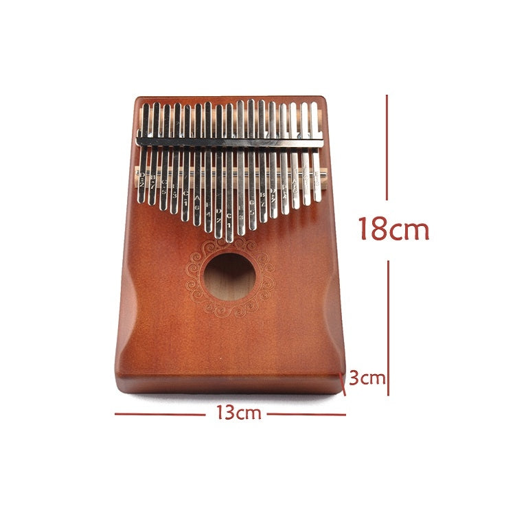 17-Tone Thumb Piano Kalimba Beginners Introduction Finger Piano, Colour: Wooden Kit