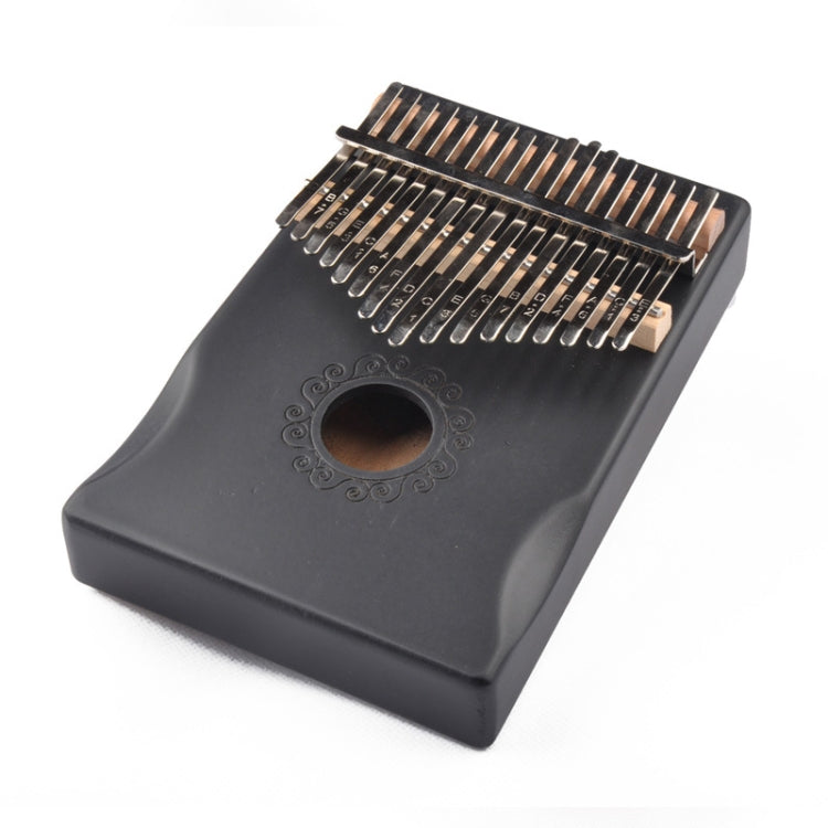 17-Tone Thumb Piano Kalimba Beginners Introduction Finger Piano, Colour: Black