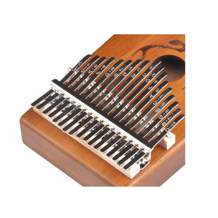 17-Tone Beginner Finger Piano Deer Head Kalimba Thumb Piano( Coffee)