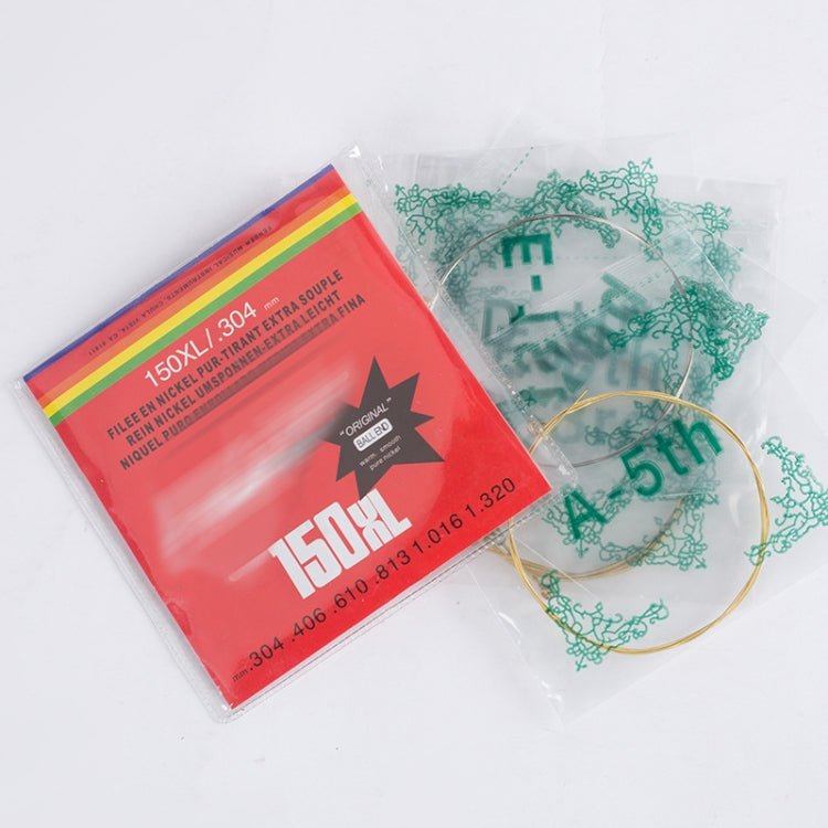 1 Set Folk Guitar Brass Strings Acoustic Guitar Set Strings 1-6(Red Packing 012)