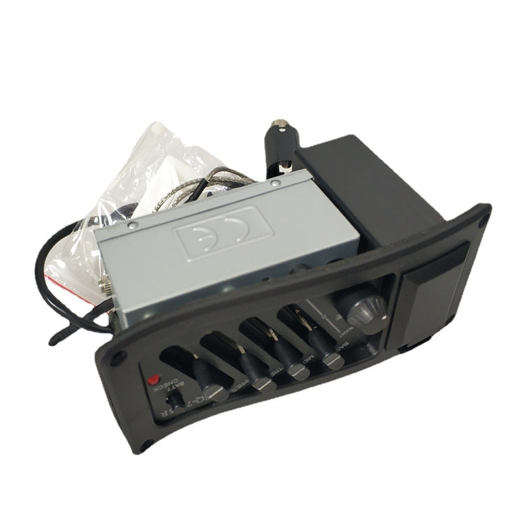 EQ-7545R Guitar Four-Band Equalizer EQ Wooden Guitar Modified Pickup Instrument Accessories(Black)
